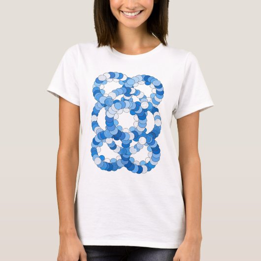 Chic Blue BLUE ICE Slogan Design T-shirt (Voorkant)