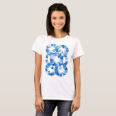 Chic Blue BLUE ICE Slogan Design T-shirt (Voorkant volledig)