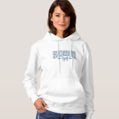 Chic Blue Bow Chinoiserie Senior Klasse van 2025 Hoodie