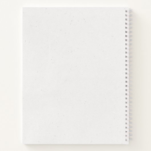 Chic Blue Butterfly-monogram Notitieboek (Achterkant)