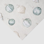 Chic Blue Cream Beach Ocean Christmas Tissuepapier (Detail)