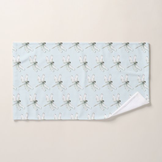 Chic Blue Dragonflies Dream Bad Handdoek (Handdoek)