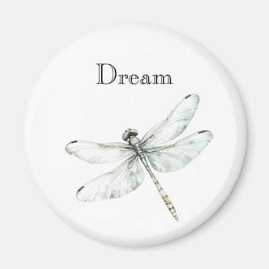 Chic Blue Dragonflies Dream Magneet (Voorkant)