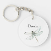 Chic Blue Dragonflies Dream Sleutelhanger (Voorkant)