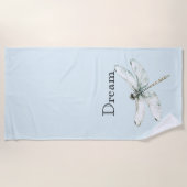 Chic Blue Dragonflies Dream Strandlaken (Voorkant)