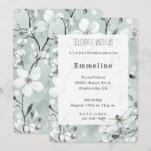 Chic Blue Dragonfly Dream Floral Verjaardag Kaart (Voorkant / Achterkant)