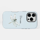 Chic Blue Dragonfly Dream iPhone Hoesje (Achterkant horizontaal)