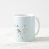 Chic Blue Dragonfly Dream Koffiemok (Voorkant rechts)