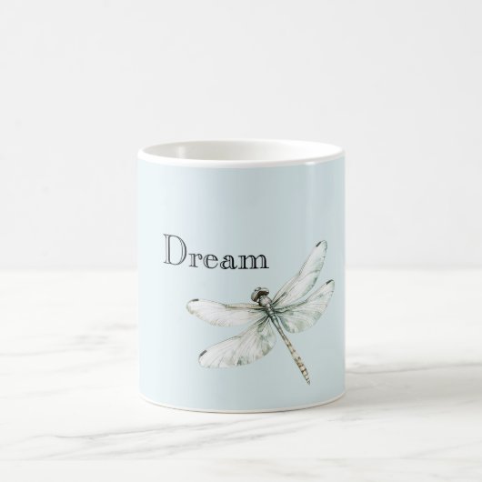 Chic Blue Dragonfly Dream Koffiemok (Center)