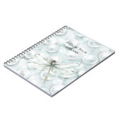 Chic Blue Dragonfly Dream Notitieboek (Linkerzijde)