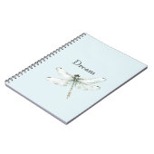 Chic Blue Dragonfly Dream Notitieboek (Linkerzijde)