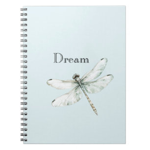 Chic Blue Dragonfly Dream Notitieboek