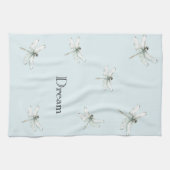 Chic Blue Dragonfly Dream Theedoek (Horizontaal)