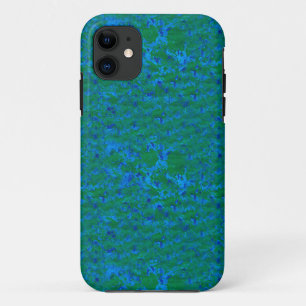 Chic Blue en Zee Green Textures iPhone 5/5s Hoesje