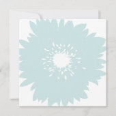 Chic Blue Flower Verjaardag Kaart (Voorkant)