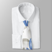 Chic blue flowers stropdas (Gebonden)