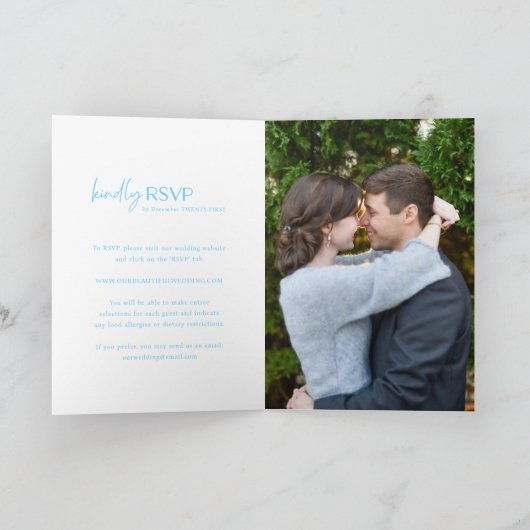 Chic Blue foto Moderne bruiloft (Binnen)