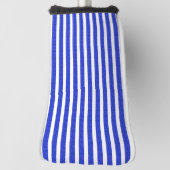 Chic Blue Geometric Stripes Golf Head Hoesje Golfheadcover (Draai 90)