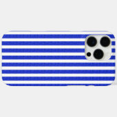 Chic Blue geometrische strepen Case-Mate iPhone Case (Achterkant (horizontaal))