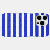 Chic Blue geometrische strepen Case-Mate iPhone Case (Achterkant (horizontaal))