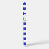Chic Blue geometrische strepen Case-Mate iPhone Case (Achterkant / Links)