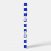 Chic Blue geometrische strepen Case-Mate iPhone Case (Achterkant / Rechts)