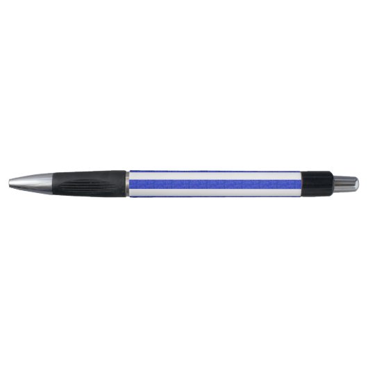 Chic Blue geometrische strepen Pen (Voorkant)