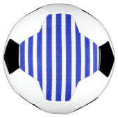 Chic Blue geometrische strepen Voetbal (Gedraaid)