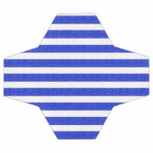 Chic Blue geometrische strepen Voetbal (Enkel)
