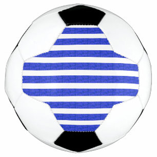 Chic Blue geometrische strepen Voetbal