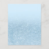 Chic blue glitter elegant budget Sweet 16 (Achterkant)