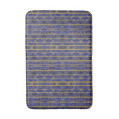 Chic Blue Gold Sparkles Badmat (Voorkant Verticaal)