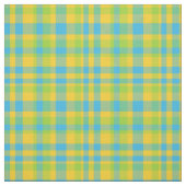Chic Blue Green Gellow Play Daisy Chains Fabric Stof (Swatch)