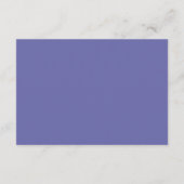 Chic Blue Iris Floral Wedding Accommodal Encl Informatiekaartje (Achterkant)