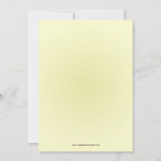 Chic blue mason passief baby shower kaart (Achterkant)