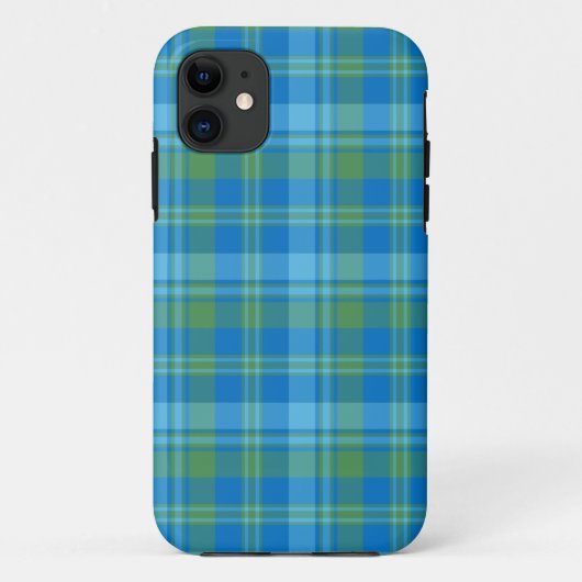 Chic Blue Morning Glory Pset iPhone 5/5s Hoesje (Achterkant)