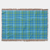 Chic Blue Morning Glory Pset Throw Blanket Deken (Voorkant)
