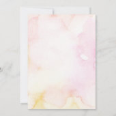 Chic Blue Painted Memphis Abstract Vrijgezellenfee Kaart (Achterkant)