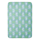 Chic Blue  Periwinkle Floral Pattern Badmat (Voorkant Verticaal)