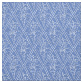 Chic Blue  Periwinkle Floral Pattern Stof (Swatch)