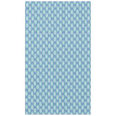 Chic Blue  Periwinkle Floral Pattern Tafelkleed (Voorkant)
