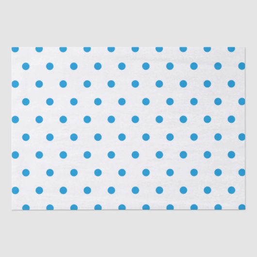 Chic Blue Polka-puntenpapier Tissuepapier (Voorkant)