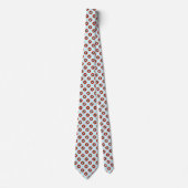 Chic Blue Red Black Patroon Stropdas (Voorkant)