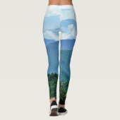 Chic Blue Ridge Mountains Fotografie Stylish Yoga Leggings (Achterkant)