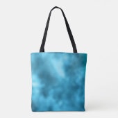 Chic Blue roze irdescent glitter monogram Tote Bag (Achterkant)