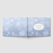 Chic Blue Satin Kijk Quinceañera Gastenboek (Volledig)