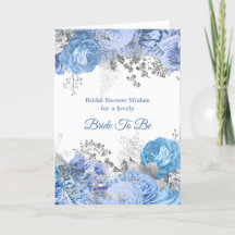 Chic Blue Silver Floral Vrijgezellenfeest