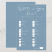 Chic Blue Wat zit er in je portemonnee Vrijgezelle (Voorkant / Achterkant)