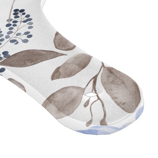 Chic Blue Waterverf Flowers Cutting Board Snijplank (Hoek)