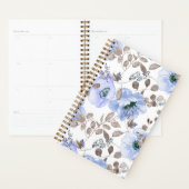 Chic Blue Waterverf Flowers Planner (Display)